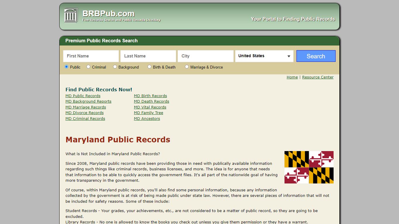 Free Maryland Public Records | Search Criminal and Civil Court Records ...